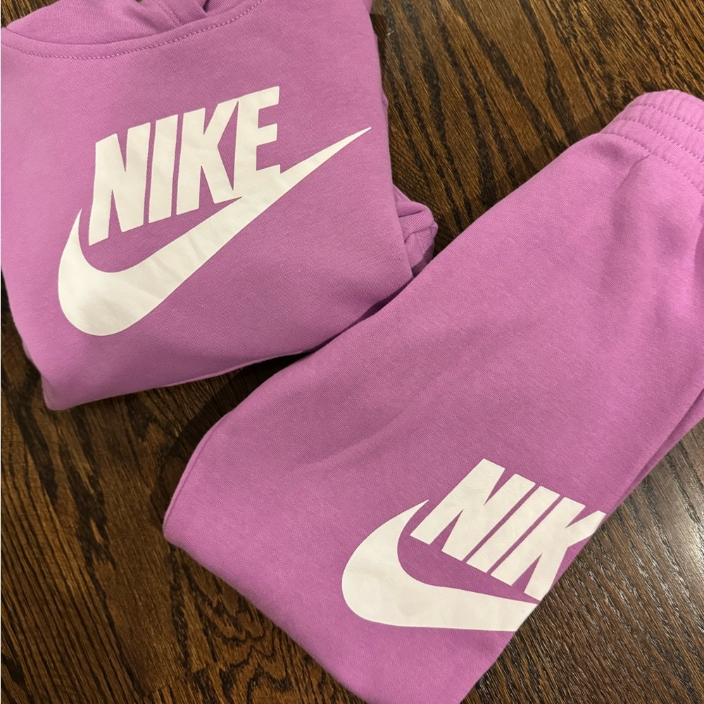 Nike Kids Purple Hoodie & Jogger Set